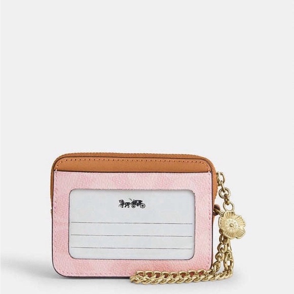 Coach Powder Pink Collection Zip Card Case - Picture 8 of 8
